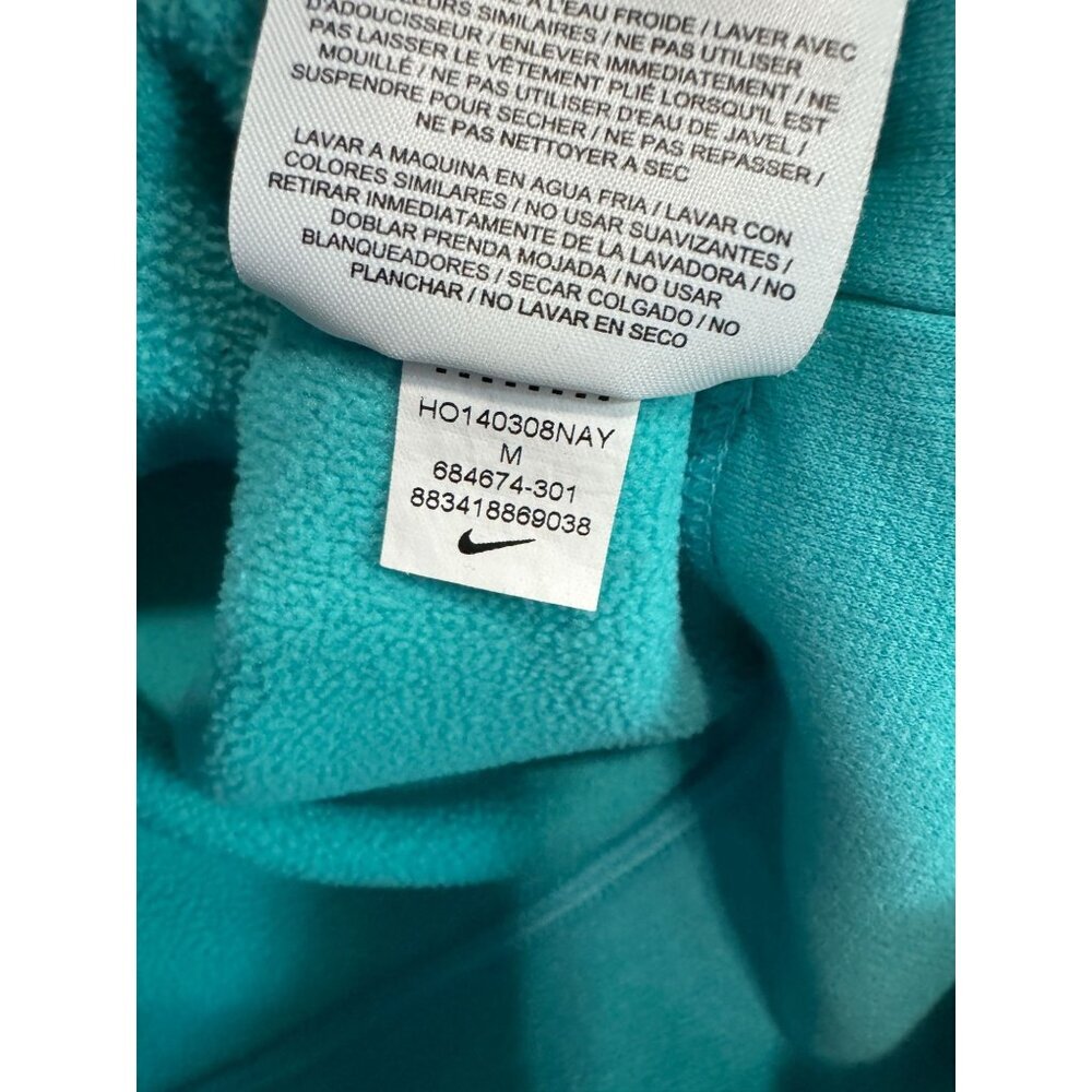 Nike Therma-Fit All Time Hoodie Sweatshirt 684674 Mezzo Teal Green Women's M - Picture 7 of 7